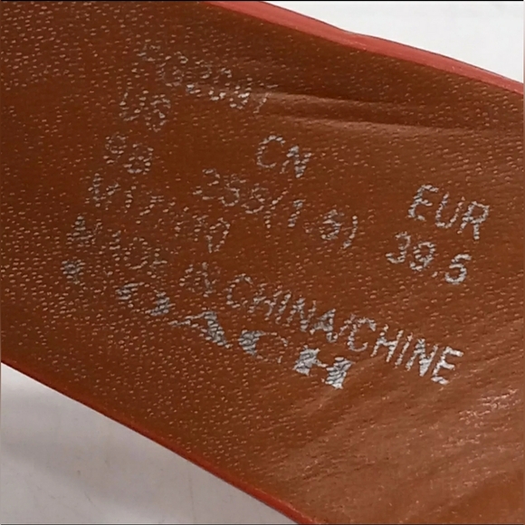 Coach FG2097 Designer Red Ellis Women's Thong Flip Flops Sandals Size 9 - Picture 3 of 4